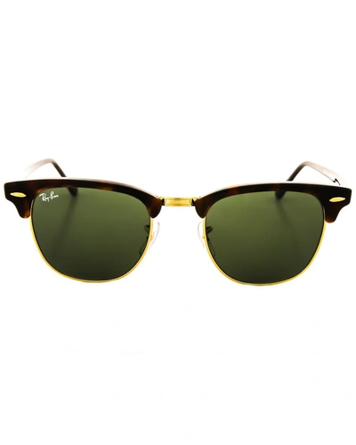 Shop Ray Ban Clubmaster Classic 51mm Sunglasses, Brown In Green