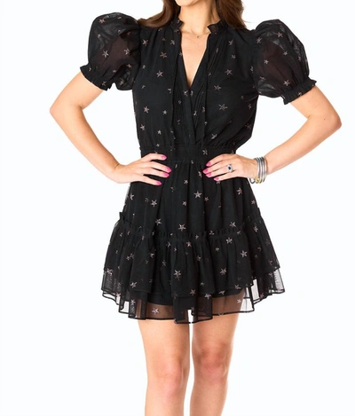 Shop Buddylove Clementine Comet Mini Dress In Black