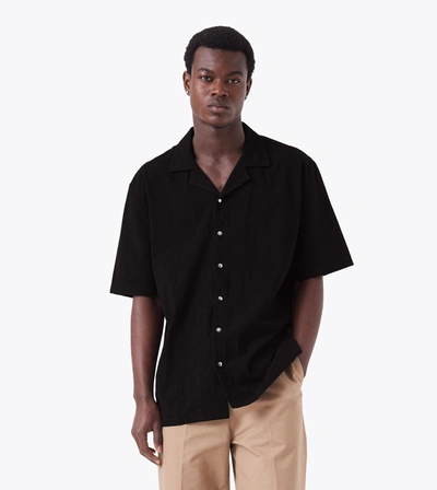 Shop Zanerobe Qb Rugger Shirt Black