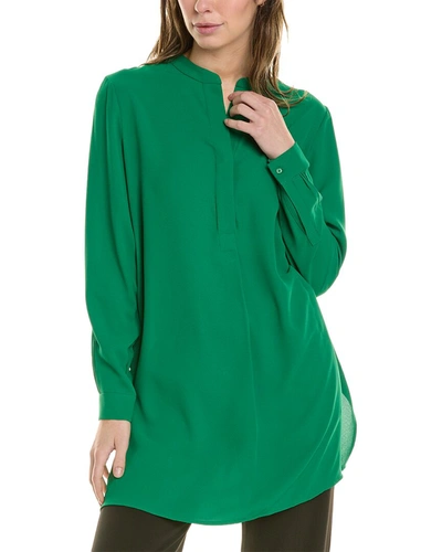 Shop Anne Klein Nehru Tunic In Green