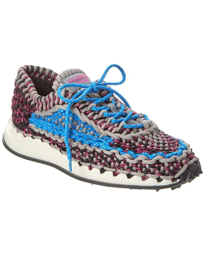 Shop Valentino Rope Sneaker In Blue