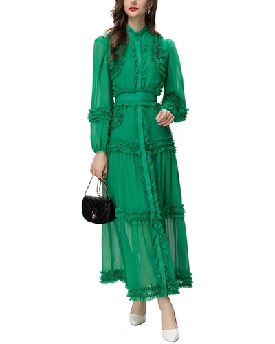 Shop Lanelle Maxi Dress In Green
