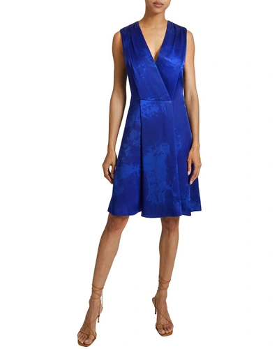 Shop Santorelli Charli Short Dress In Blue