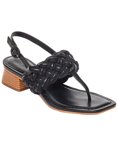 Shop Bernardo Leather Sandal In Black