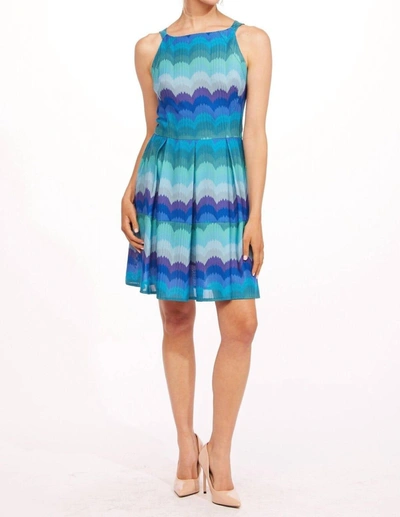 Eva Franco Chloe Dress In Sea Holly In Multi