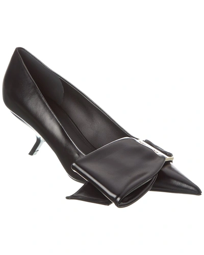 Shop Ferragamo Erica 55 Leather Pump In Black