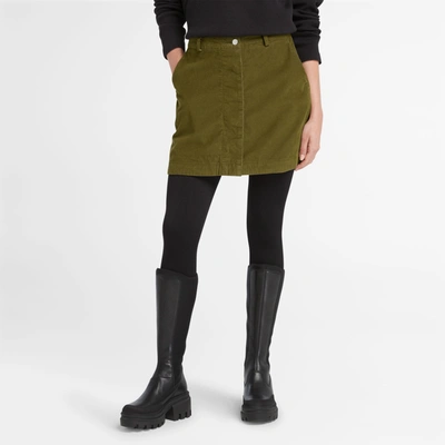 Shop Timberland Women's Needle Corduroy Skirt In Green
