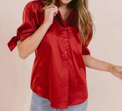 Shop Laroque Sully Blouse In Red