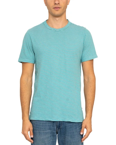 Shop Sol Angeles Stripe Slit Crew T-shirt In Blue