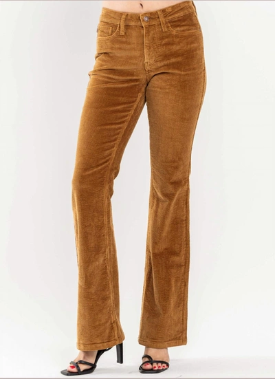 Shop Judy Blue Fall Fun Corduroy Bootcut Jeans In Camel In Brown