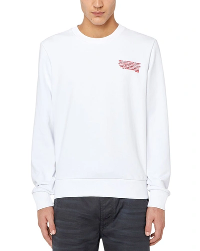 Shop Diesel Ginn Sweatshirt In White