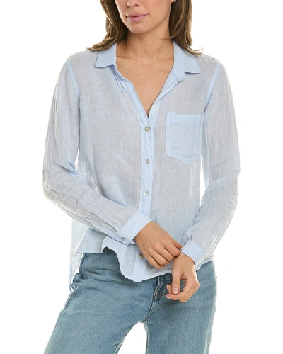 Shop Bella Dahl Pocket Button-down Shirt In Blue
