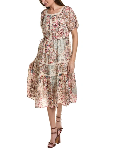 Shop Johnny Was Jungle Paisley Zenovia Silk Dress In Multi