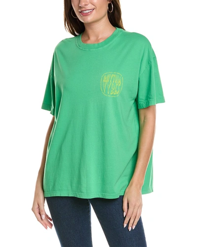 Shop Electric & Rose Signature Regular Fit T-shirt In Green