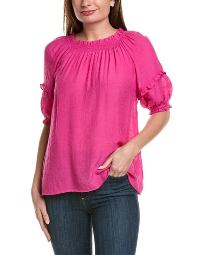 Shop Nanette Lepore Off-the-shoulder Top In Pink