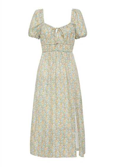 FAITHFULL THE BRAND TERINA MIDI DRESS IN SABINOSA FLORAL PRINT 