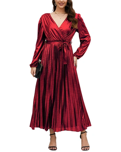 Shop Nino Balcutti Midi Dress In Red