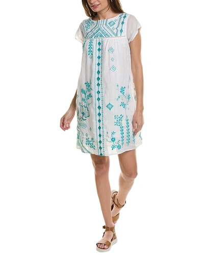 Shop Johnny Was Willow Petal Sleeve Tunic Dress In White