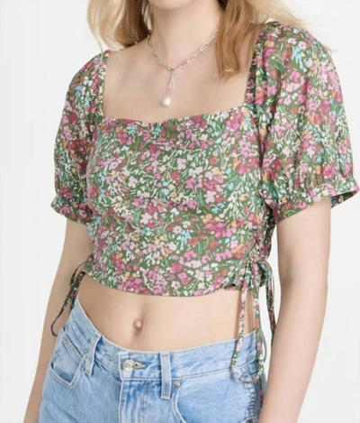 Lost + Wander Big Sur Top In Greenfloral In Multi