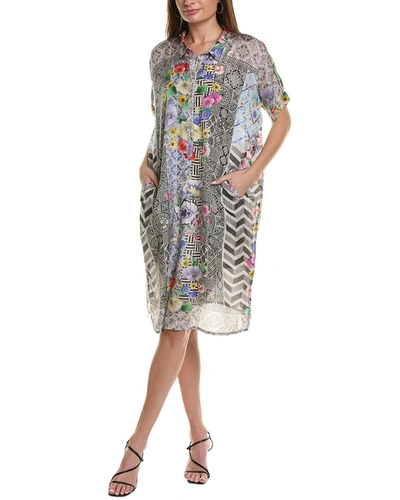 Shop Johnny Was Madrigal Muse Silk Dress In Multi