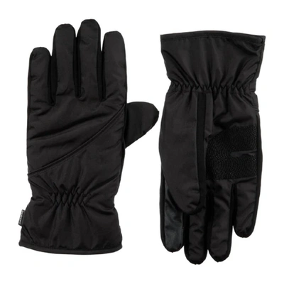 Isotoner Men's Insulated Pieced Gloves In Black In Black