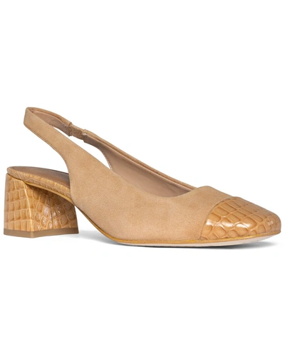 Shop Donald Pliner Amore Leather Pump In Brown