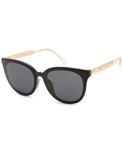 Shop Jimmy Choo Women's Jaime/g/sk 67mm Sunglasses In Black