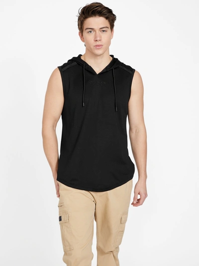 Shop Guess Factory Stephen Active Vest In Black