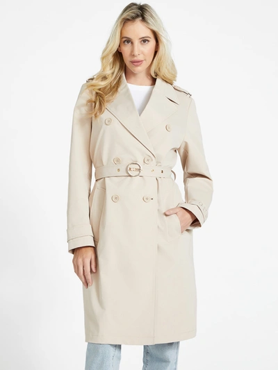 Guess Factory Ally Double breasted Trench In Multi ModeSens