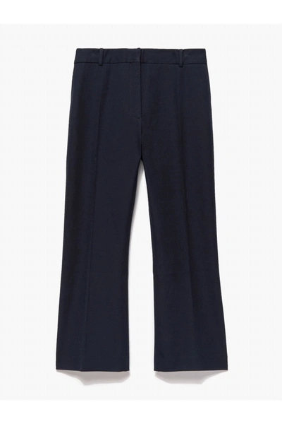 Shop Frame Women's Crop Mini Boot Trouser In Navy In Blue