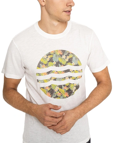 Shop Sol Angeles Desert Floral Wave Crew T-shirt In White