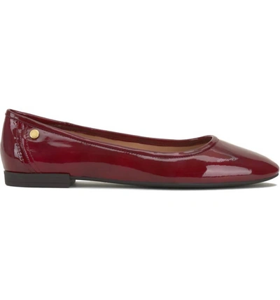 Shop Vince Camuto Minndy Ballet Flat In Red Currant