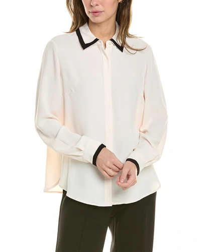 Shop Anne Klein Button-down Blouse In White