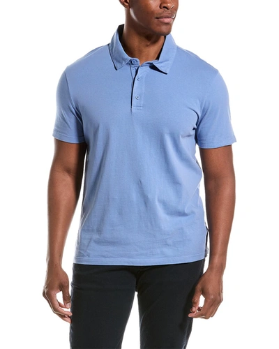 Shop Vince Polo Shirt In Blue