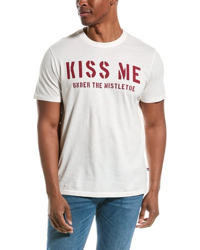 Shop Sol Angeles Kiss Me Crew T-shirt In White
