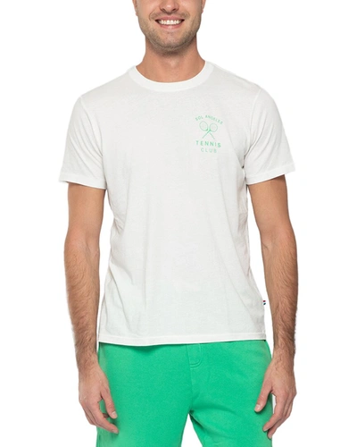 Shop Sol Angeles Tennis Club Crew T-shirt In White