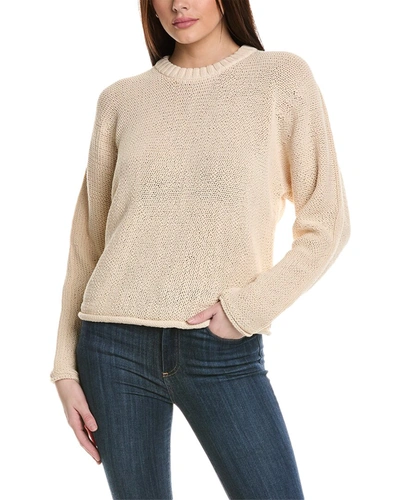 Shop Theory High Crewneck Sweater In Brown