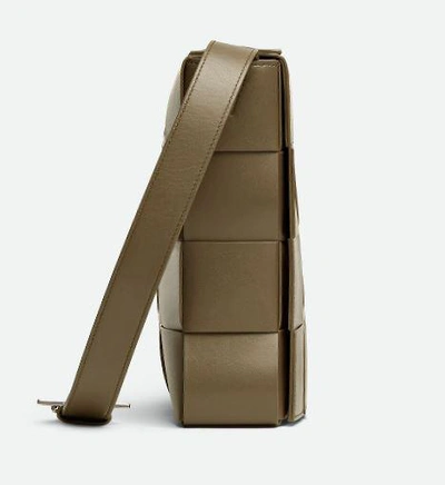 Shop Bottega Veneta "maxi Cassette" Shoulder Bag In Brown