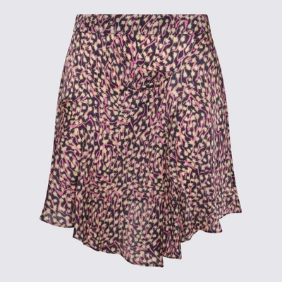 Shop Isabel Marant Faded Night Cotton Skirt