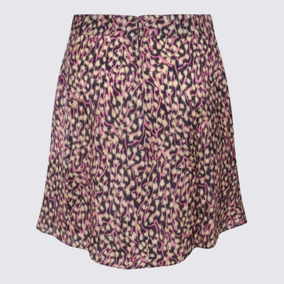 Shop Isabel Marant Faded Night Cotton Skirt
