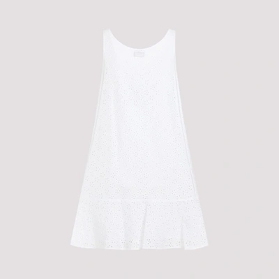 Shop Kenzo Broderie Anglaise Mini Dress In White