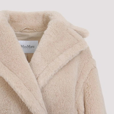 Shop Max Mara Gatto Degrade Teddy Coat In Nude & Neutrals