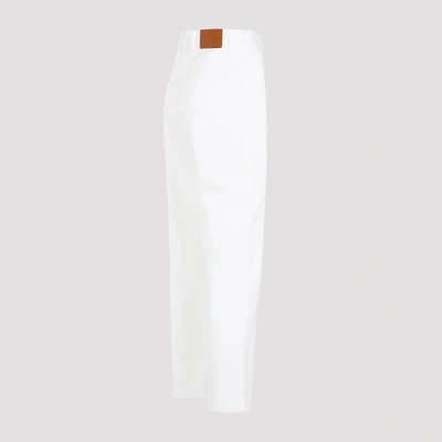 Shop Moncler Pants In White