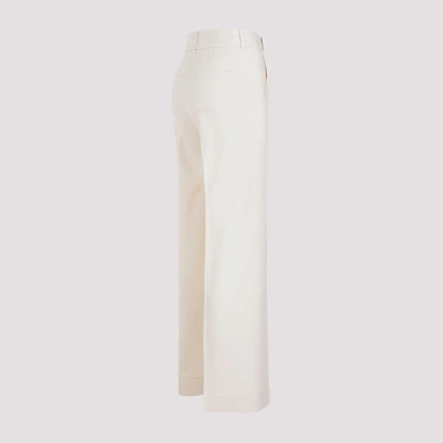 Shop Peserico Wide Leg Pants In Nude & Neutrals