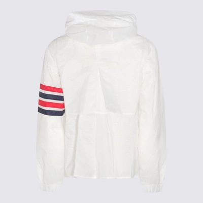 Shop Thom Browne White Casual Jacket