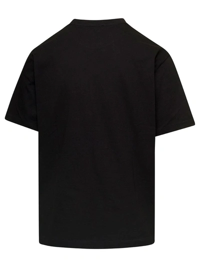 Shop Kenzo Black-shirt With Boke Flower Logo On The Chest In Cotton Man