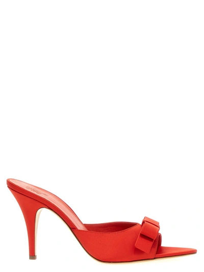 Shop Gia Borghini 'honorine' Mules In Red