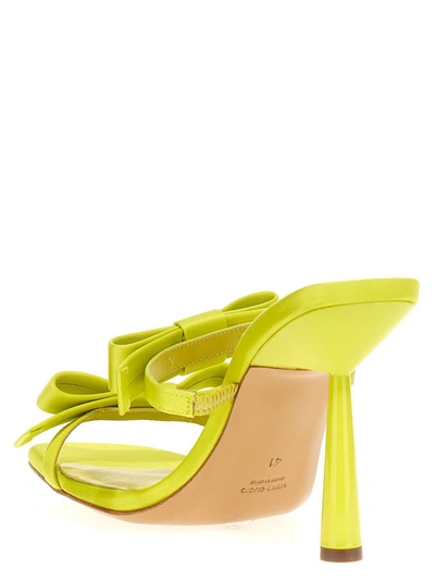 Shop Gia Borghini 'galantine' Mules In Yellow