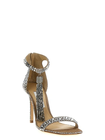 Shop Jimmy Choo 'vinca' Sandals In Silver