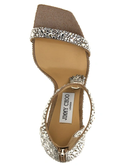 Shop Jimmy Choo 'vinca' Sandals In Silver